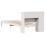 VidaXL vidaXL Bookcase Bed without Mattress Bed White Small Single Solid Wood Pine 8