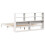 VidaXL vidaXL Bookcase Bed without Mattress Bed White Super King Solid Wood Pine 8