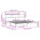 VidaXL vidaXL Bookcase Bed without Mattress Bed White Super King Solid Wood Pine 4