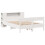 VidaXL vidaXL Bookcase Bed without Mattress Bed Base White 160x200cm Solid Wood Pine 3