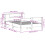 VidaXL vidaXL Bookcase Bed without Mattress Bed Base White 160x200cm Solid Wood Pine 4