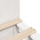 VidaXL vidaXL Bookcase Bed without Mattress Bed White 135x190 cm Double Solid Wood 9