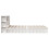 VidaXL vidaXL Bookcase Bed without Mattress Bed White 135x190 cm Double Solid Wood 7