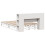 VidaXL vidaXL Bookcase Bed without Mattress Bed White 135x190 cm Double Solid Wood 8