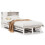 VidaXL vidaXL Bookcase Bed without Mattress White 75x190 cm Small Single Solid Wood 2