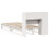VidaXL vidaXL Bookcase Bed without Mattress White 75x190 cm Small Single Solid Wood 8