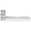 VidaXL vidaXL Bookcase Bed without Mattress White 75x190 cm Small Single Solid Wood 7