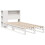 VidaXL vidaXL Bookcase Bed without Mattress White 75x190 cm Small Single Solid Wood 3
