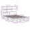 VidaXL vidaXL Bookcase Bed without Mattress Bed Base White 160x200 cm Solid Wood 4