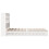 VidaXL vidaXL Bookcase Bed without Mattress Bed Base White 160x200 cm Solid Wood 7