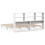 VidaXL vidaXL Bookcase Bed without Mattress White 180x200 cm Super King Solid Wood 8