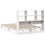 VidaXL vidaXL Bookcase Bed without Mattress Bed Base White 160x200 cm Solid Wood 8