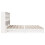 VidaXL vidaXL Bookcase Bed without Mattress White 180x200 cm Super King Solid Wood 7