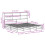 VidaXL vidaXL Bookcase Bed without Mattress White 180x200 cm Super King Solid Wood 4