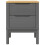 VidaXL vidaXL Bedside Cabinet Nightstand Side Table Bed Cabinet Grey Solid Wood Pine 5