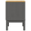 VidaXL vidaXL Bedside Cabinet Nightstand Side Table Bed Cabinet Grey Solid Wood Pine 6