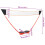 VidaXL vidaXL Badminton Set with 2 Rackets, Net and Storage Case Badminton Racket 8