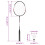 VidaXL vidaXL Badminton Set with 2 Rackets, Net and Storage Case Badminton Racket 9