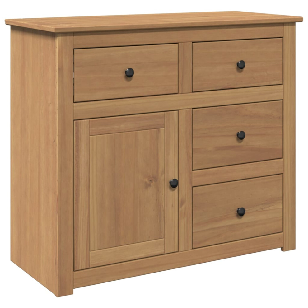 Vidaxl Sideboard With Drawers Side Cabinet Cupboard Highboard Solid Wood Pine