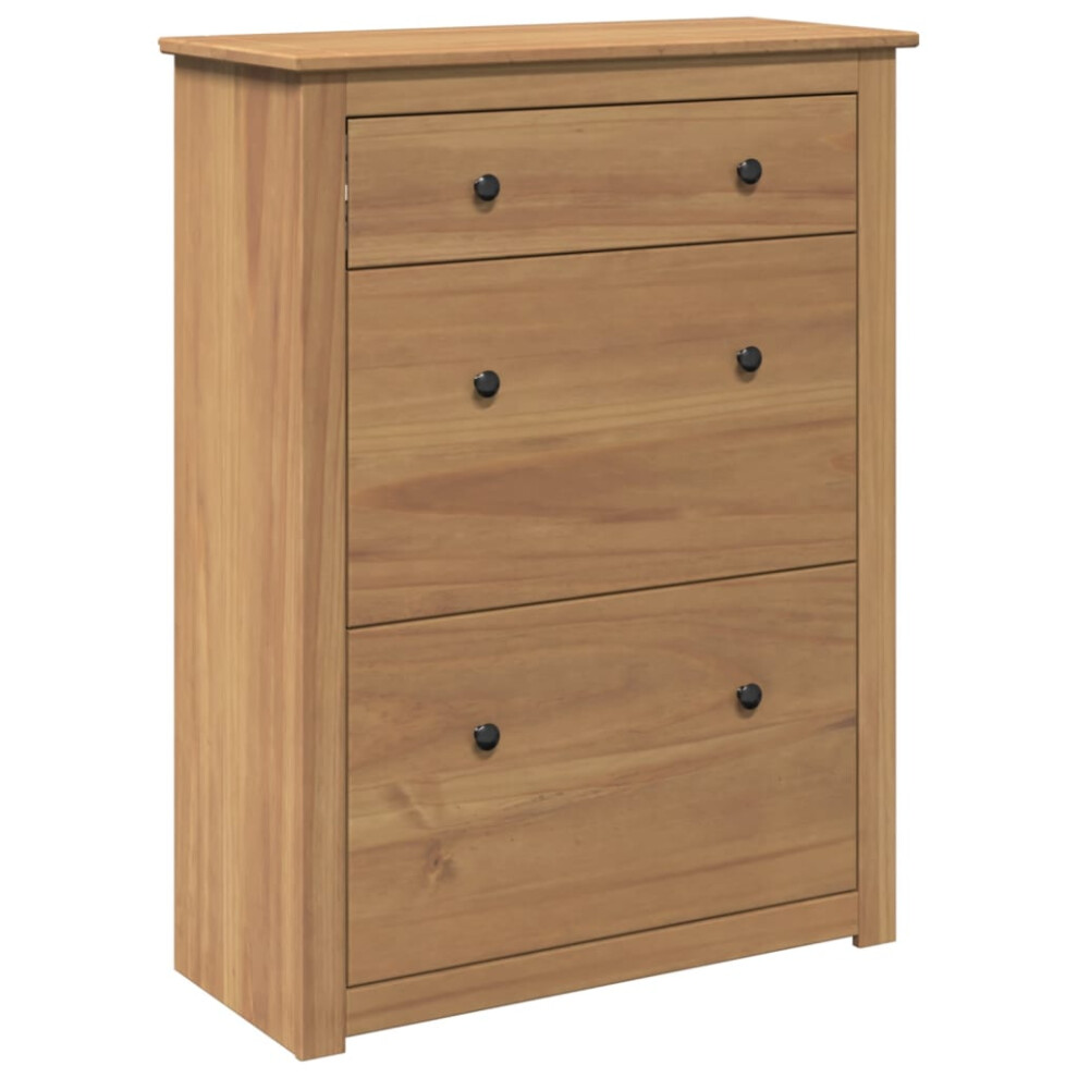 Vidaxl Shoe Cabinet Shoe Storage Cupboard Shoe Shelf Holder Solid Wood Pine