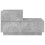 VidaXL vidaXL Bedside Cabinet with LED Lights Nightstand Bed Table Concrete Grey 7