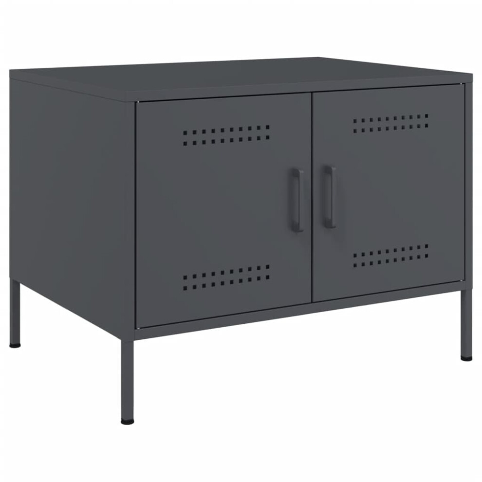 Vidaxl Coffee Table Hallway Tea End Table Accent Side Table Anthracite Steel