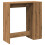VidaXL vidaXL Bar Table with Racks Pub Table Bistro Table Artisan Oak Engineered Wood 7