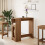 VidaXL vidaXL Bar Table with Racks Pub Table Bistro Table Artisan Oak Engineered Wood 3
