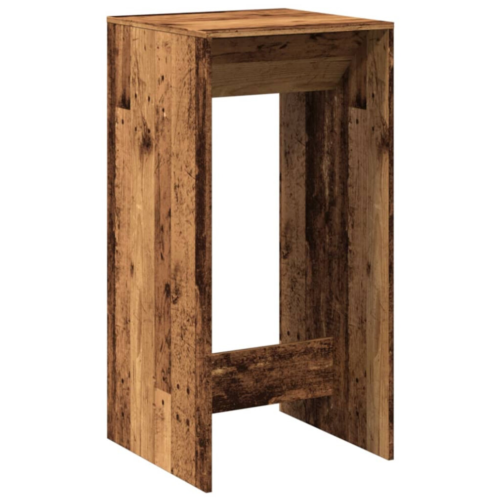 Vidaxl Bar Table Kitchen Counter Table Bistro Table Old Wood Engineered Wood