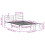 VidaXL vidaXL Bed Frame without Mattress Bed Base White 160x200 cm Solid Wood Pine 9