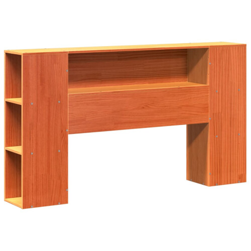 VidaXL vidaXL Headboard with Storage Bed Headboard Wax Brown 140 cm Solid Wood Pine 2