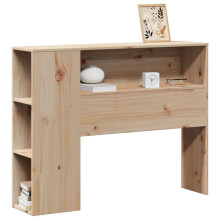 vidaXL Headboard with Storage Bed Header Bed Headboard 75 cm Solid Wood Pine