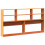 VidaXL vidaXL Headboard with Storage Bed Headboard Wax Brown 200 cm Solid Wood Pine 6