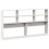 VidaXL vidaXL Headboard with Storage Bedroom Bed Header White 180 cm Solid Wood Pine 6