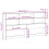 VidaXL vidaXL Headboard with Storage Bed Headboard Wax Brown 200 cm Solid Wood Pine 10