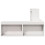 VidaXL vidaXL Bedside Cabinet with Desk Bed Table Nightstand White Solid Wood Pine 5