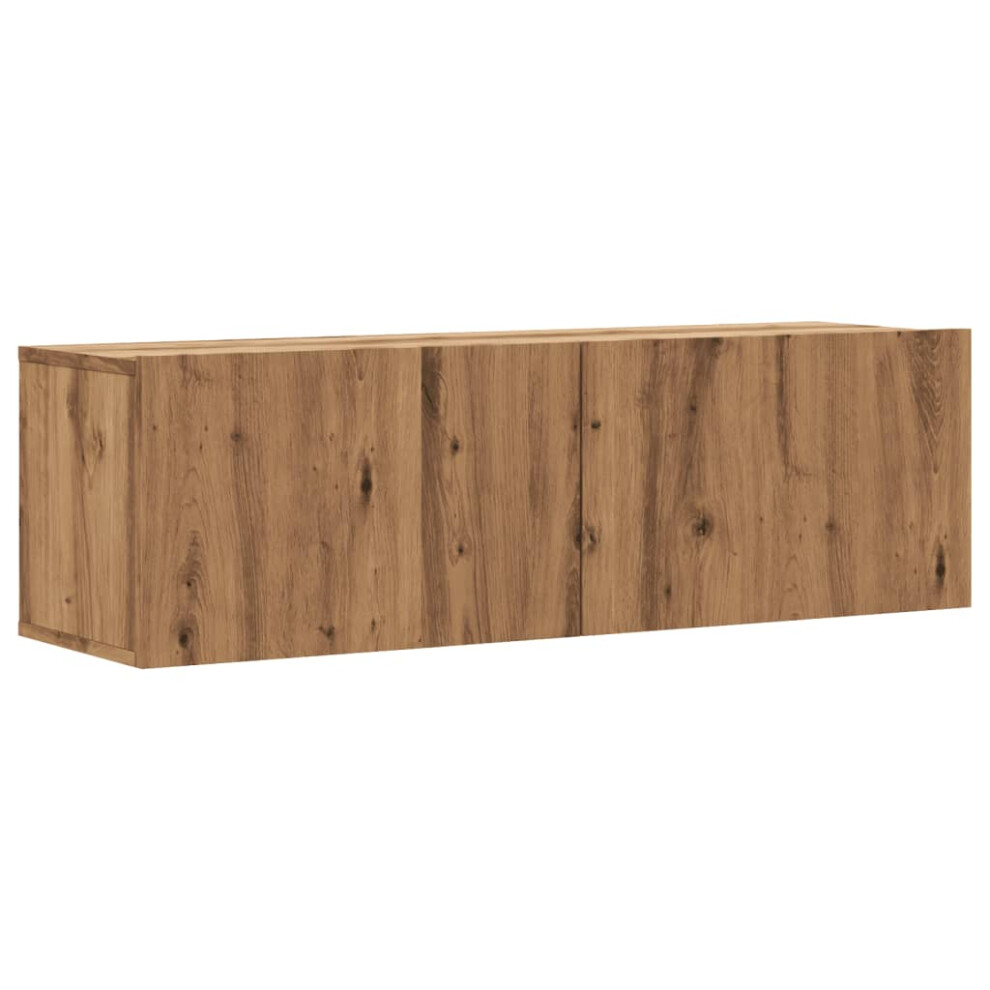 Vidaxl Wall Mounted Tv Cabinet Floating Tv Unit Artisan Oak Engineered Wood