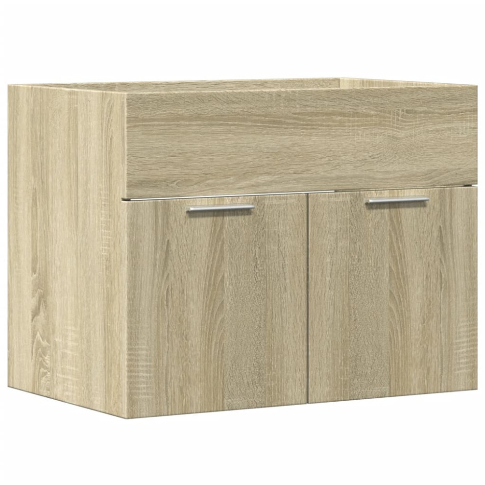 vidaXL Sink Cabinet Vanity Unit Storage Cupboard Sonoma Oak Engineered Wood