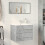 VidaXL vidaXL Sink Cabinet Vanity Unit Storage Cupboard Concrete Grey Engineered Wood 3