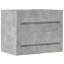 vidaXL Sink Cabinet Vanity Unit Storage Cupboard Concrete Grey Engineered Wood