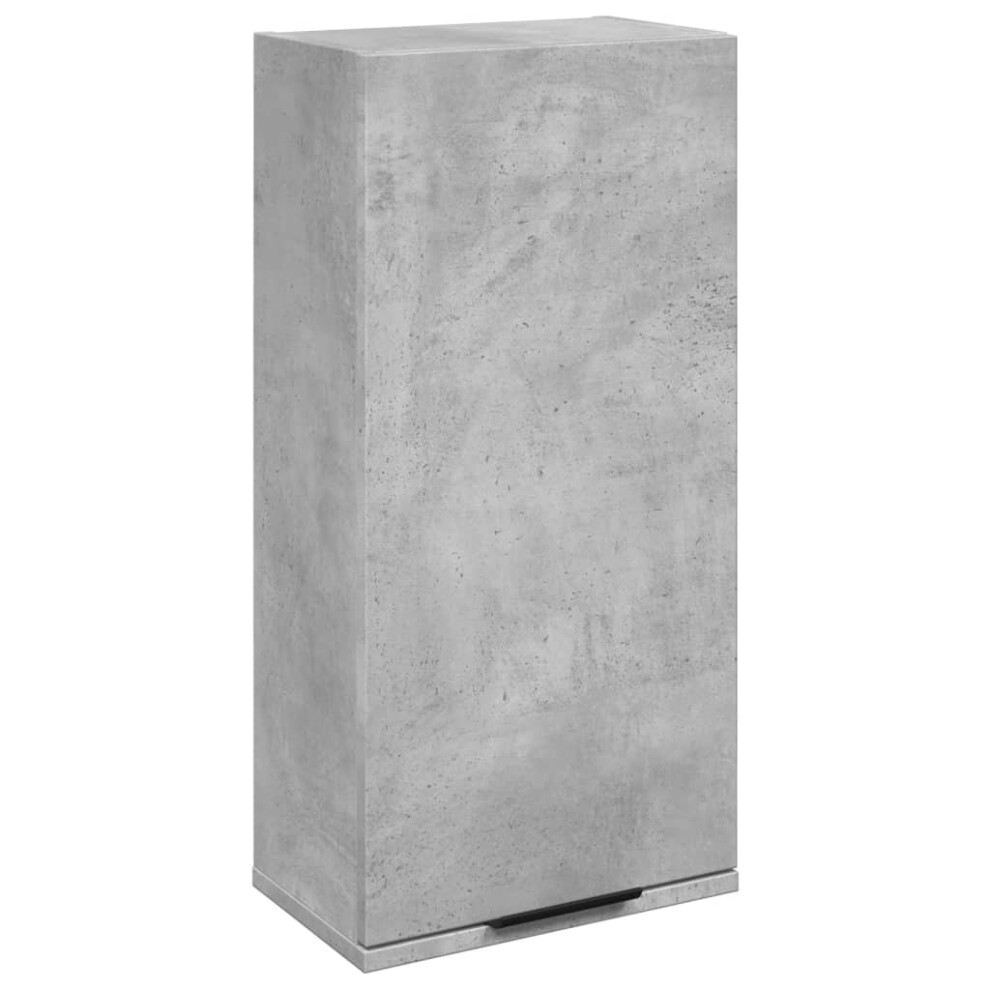 Vidaxl Wall-Mounted Bathroom Cabinet Toilet Vanity Unit Cupboard Concrete Grey