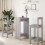 VidaXL vidaXL Bar Table Kitchen Pub Table Bistro Table Grey Sonoma Engineered Wood 3