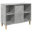 VidaXL vidaXL Bathroom Cabinet Cupboard Vanity Unit Concrete Grey Engineered Wood 2