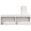 VidaXL vidaXL Bedside Cabinet with Desk Bed Table Nightstand White Solid Wood Pine 5