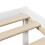 VidaXL vidaXL Bookcase Bed without Mattress Bed White Super King Solid Wood Pine 9