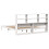 VidaXL vidaXL Bookcase Bed without Mattress Bed White Super King Solid Wood Pine 8
