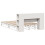 VidaXL vidaXL Bookcase Bed without Mattress Bed Base White 160x200 cm Solid Wood 8