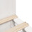 VidaXL vidaXL Bookcase Bed without Mattress Bed Base White 160x200 cm Solid Wood 9