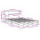 VidaXL vidaXL Bookcase Bed without Mattress Bed Base White 160x200 cm Solid Wood 4