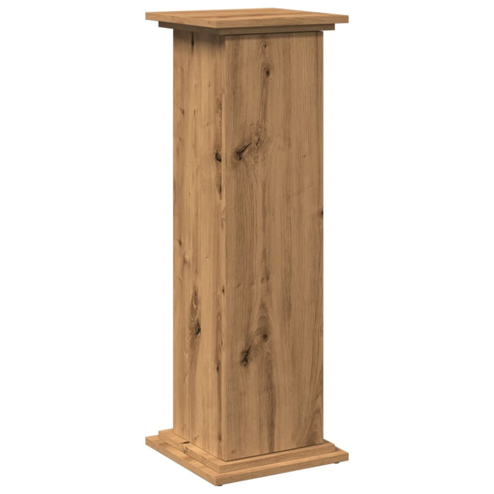 Vidaxl Display Stand With Storage Plant Stand Artisan Oak Engineered Wood